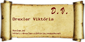 Drexler Viktória névjegykártya